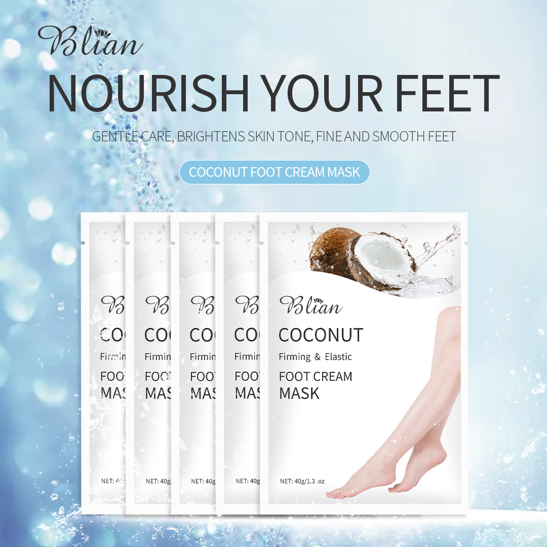 Coconut Moisturizing And Smooth Lighten Dry Lines Foot Mask