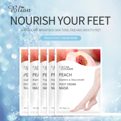 Juicy Peach Moisturizing And Smooth Lighten Dry Lines Foot Mask