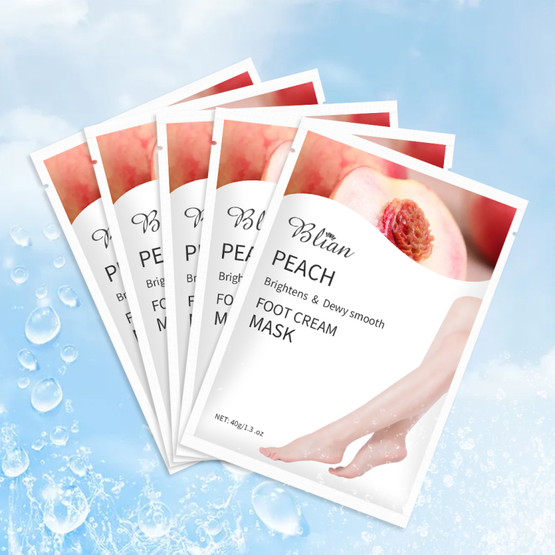 Juicy Peach Moisturizing And Smooth Lighten Dry Lines Foot Mask