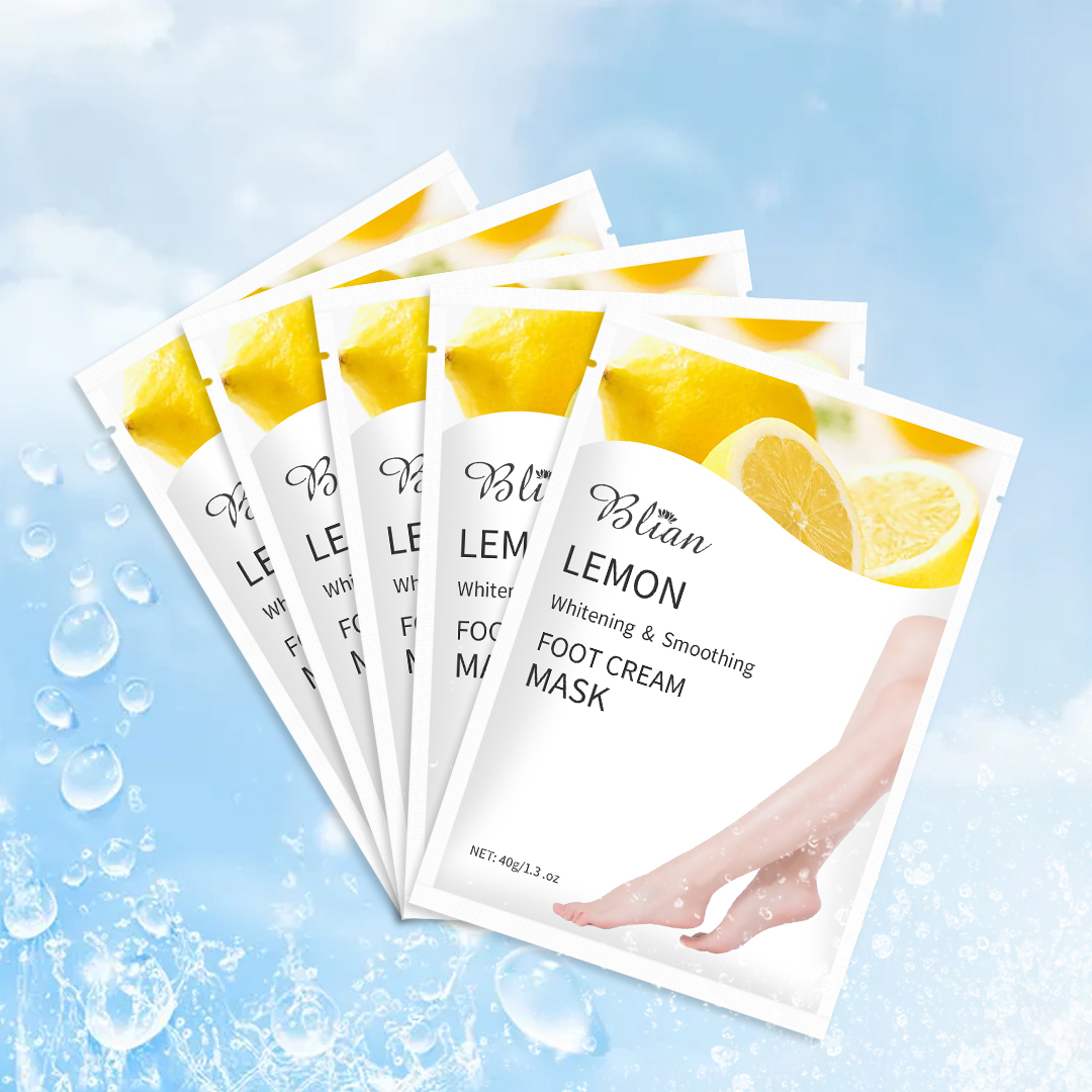 Lemon Moisturizing And Smooth Lighten Dry Lines Foot Mask