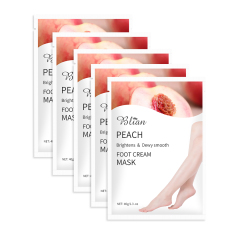 Juicy Peach Moisturizing And Smooth Lighten Dry Lines Foot Mask