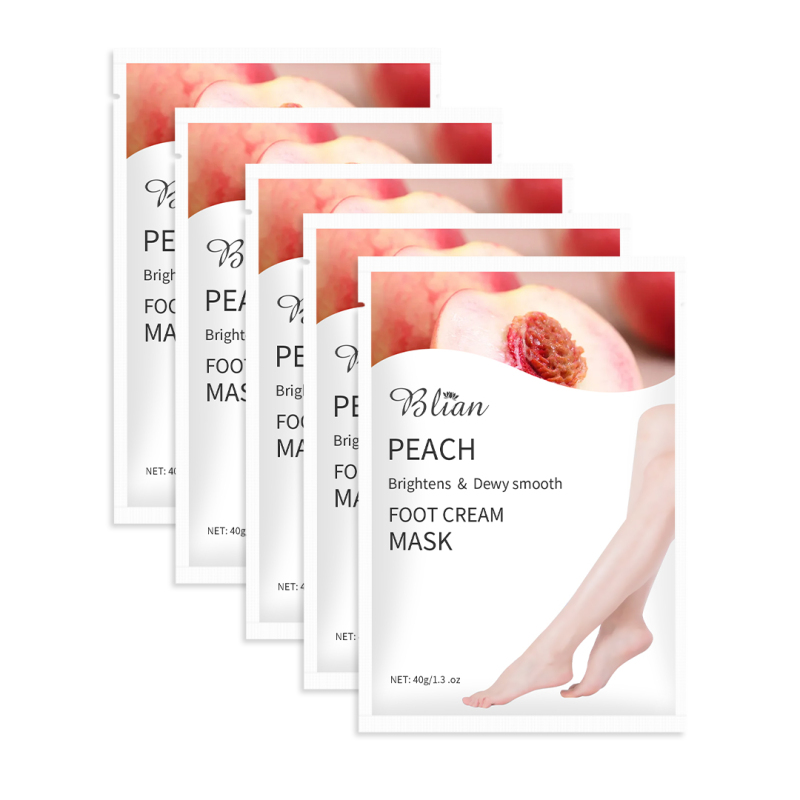 Juicy Peach Moisturizing And Smooth Lighten Dry Lines Foot Mask