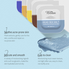 5 Different Flavors Deep Cleaning Shrink Pores Facial Mud Mask Set