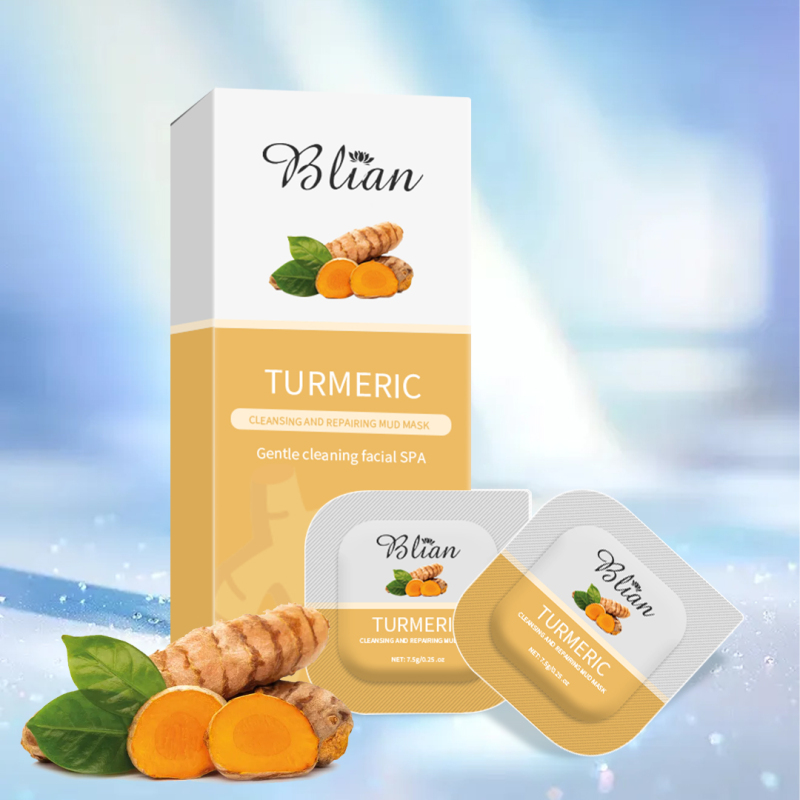 Turmeric Brightening Deep Cleaning Shrink Pores Facial Mud Mask