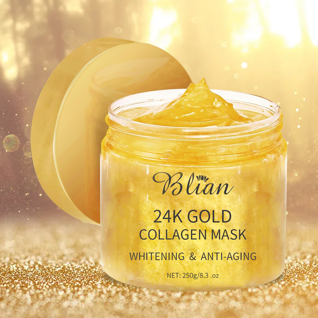 24K Gold Foil Deep Cleaning Shrink Pores Facial Mud Mask