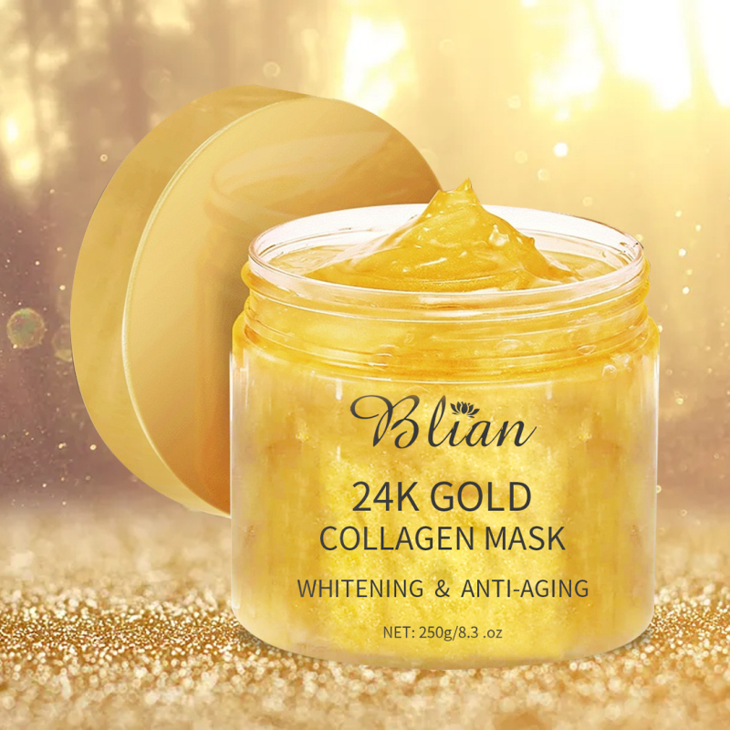 24K Gold Foil Deep Cleaning Shrink Pores Facial Mud Mask