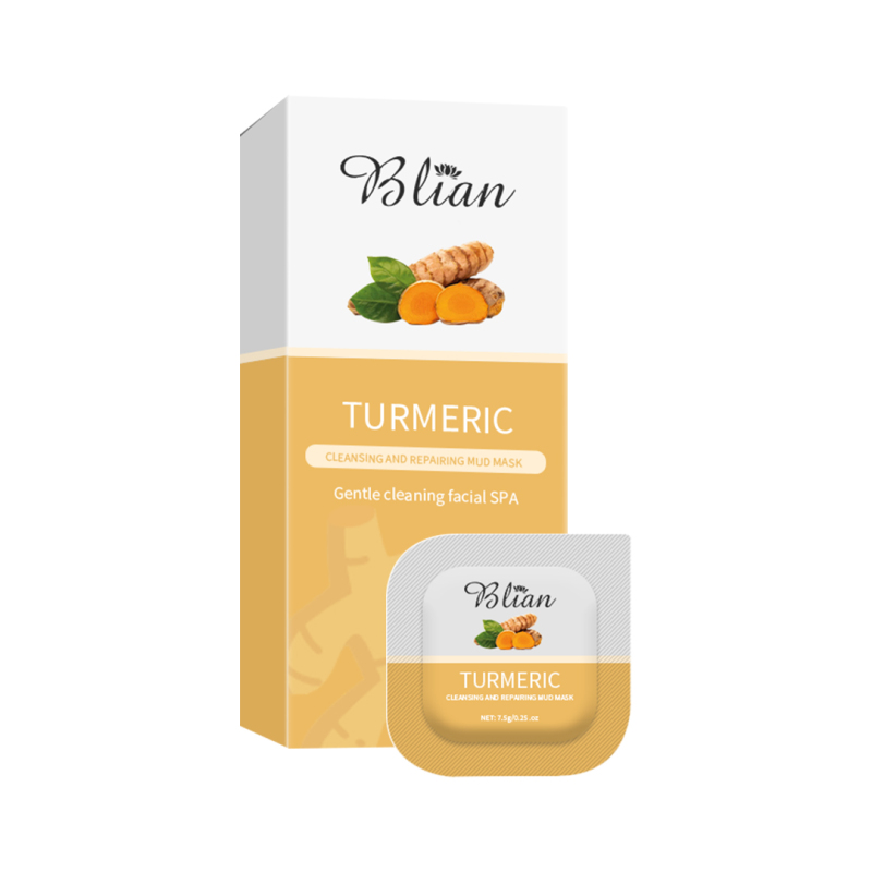 Turmeric Brightening Deep Cleaning Shrink Pores Facial Mud Mask