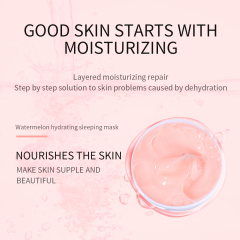 Watermelon Leaving Skin Soft, Smooth, And Glowing Facial Sleeping Mask