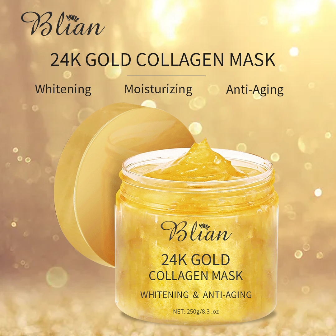 24K Gold Foil Deep Cleaning Shrink Pores Facial Mud Mask