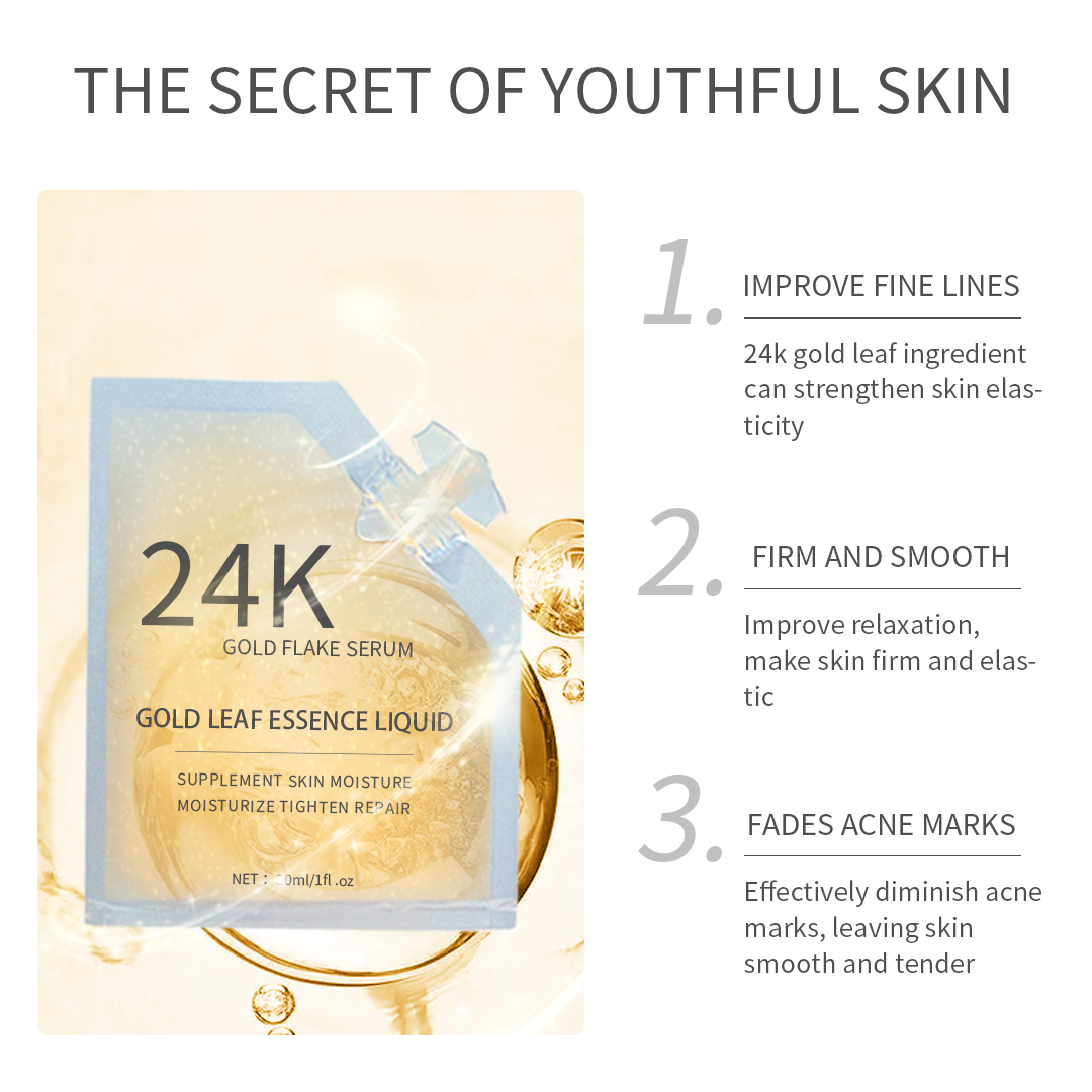 24K Gold Foil Whitening Pouch Serum