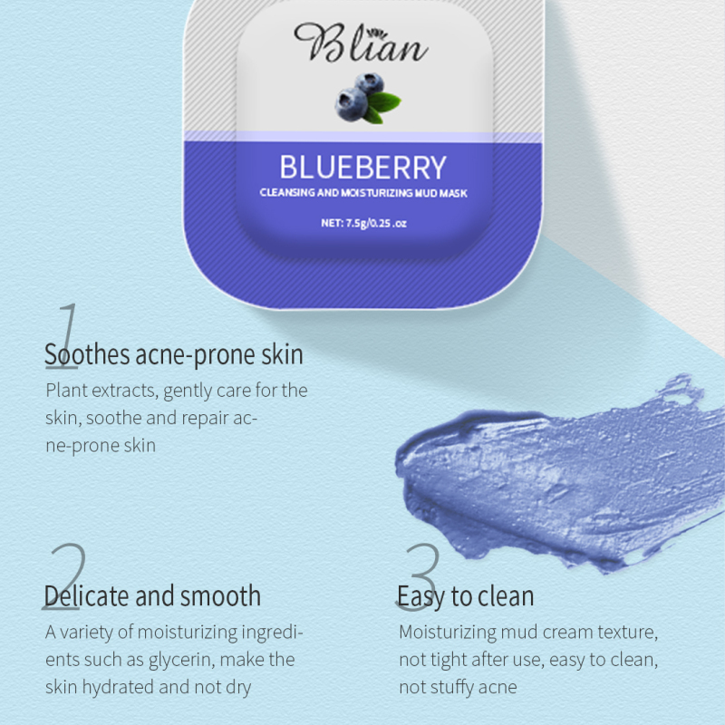 Blueberry Extract Whitening Mud Mask