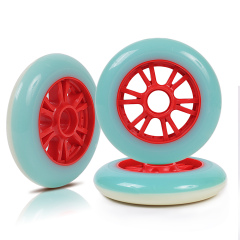 Two layer color inline skate wheel 110MM