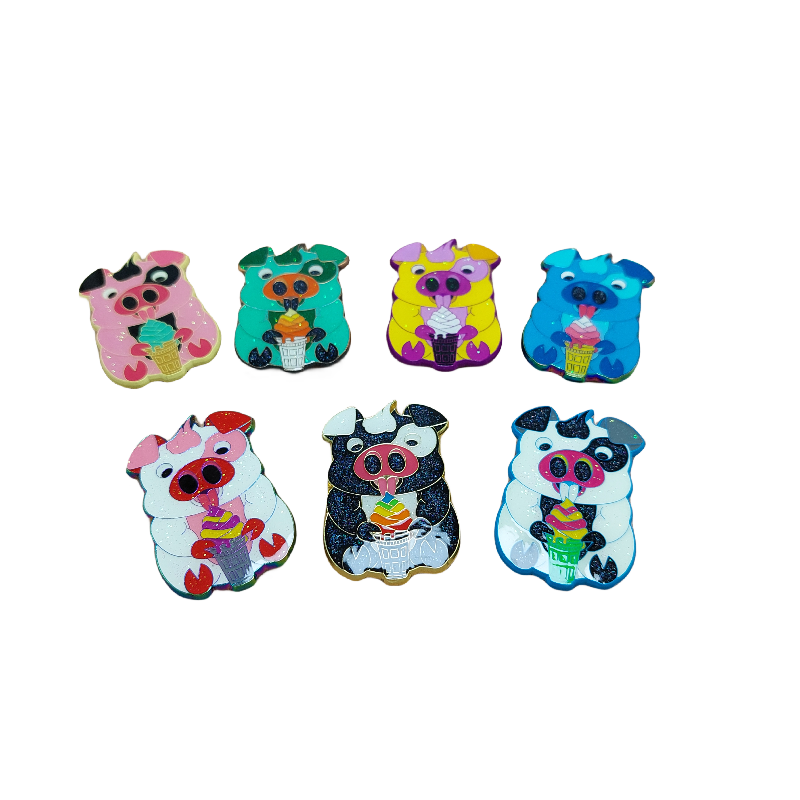 Made in China Factory Pin Emblem Manufacture Cute Custom Soft Enamel Pin Metal Pins Glitter Brooch Anime Hard Enamel Soft Lapel Badge Custom Enamel Pin