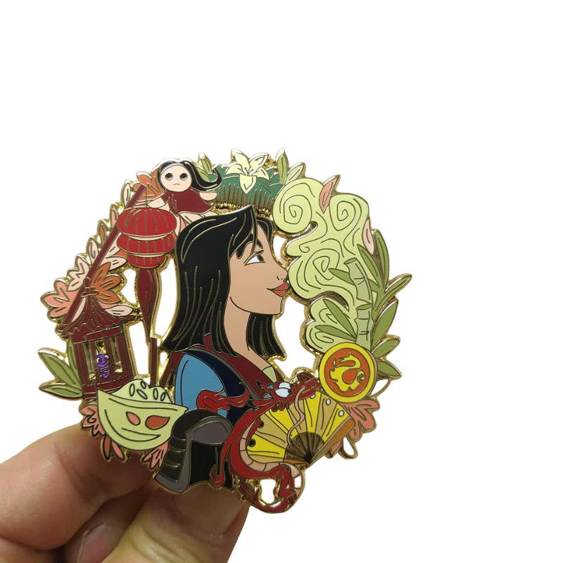 Metal Enamel Pins Supplier Glitter Brooch Anime Hard Enamel pin Soft Lapel Badge Manufacturer Custom Enamel Pin