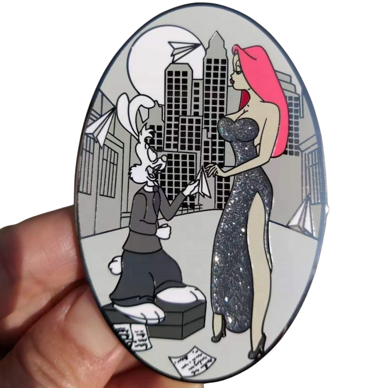 Metal Enamel Pins Supplier Glitter Brooch Anime Hard Enamel pin Soft Lapel Badge Manufacturer Custom Enamel Pin