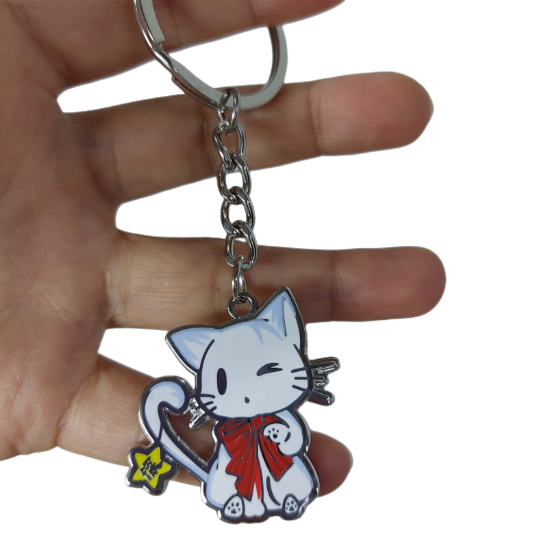 Keychain China Supplier Wholesale Custom Shape Souvenir Custom Ring Enamel Metal Keychain