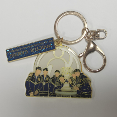 Keychain China Supplier Wholesale Custom Shape Souvenir Custom Ring Enamel Metal Keychain