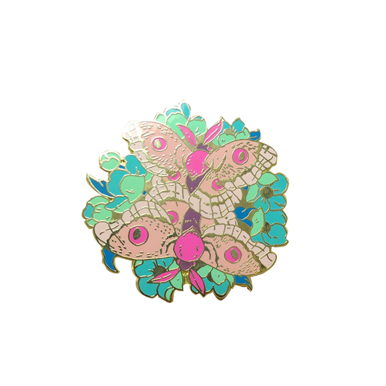 No Minimum Metal Badge Manufacturer Rose Gold Glitter Cartoon Anime Hard Enamel Pin Soft Lapel Pin Custom Enamel Pin