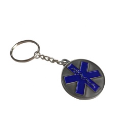 Keychain China Supplier Wholesale Custom Shape Souvenir Custom Ring Enamel Metal Keychain