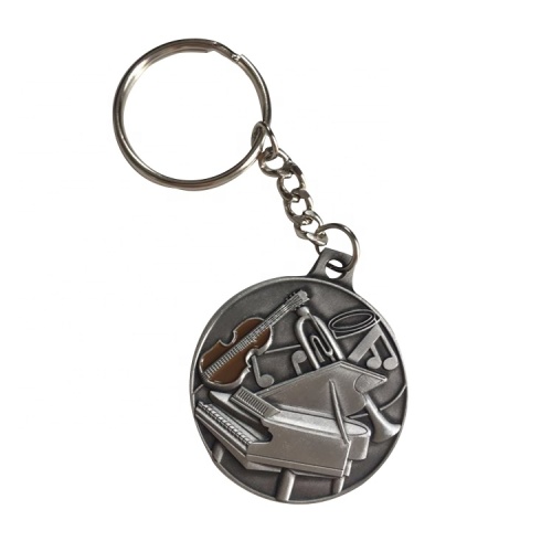 Keychain China Supplier Wholesale Custom Shape Souvenir Custom Ring Enamel Metal Keychain
