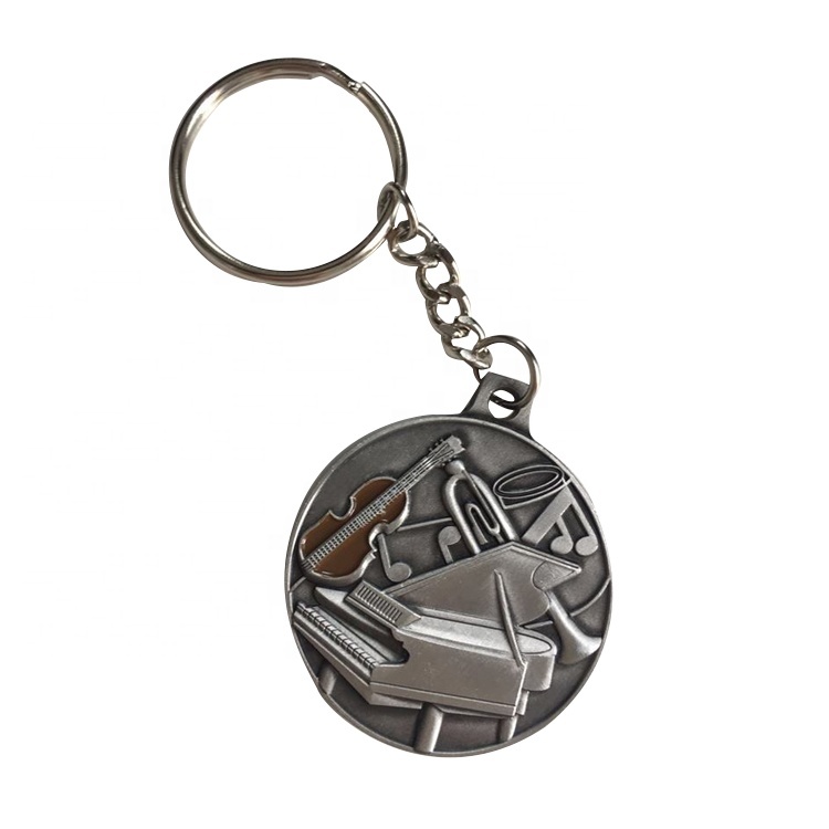 Keychain China Supplier Wholesale Custom Shape Souvenir Custom Ring Enamel Metal Keychain
