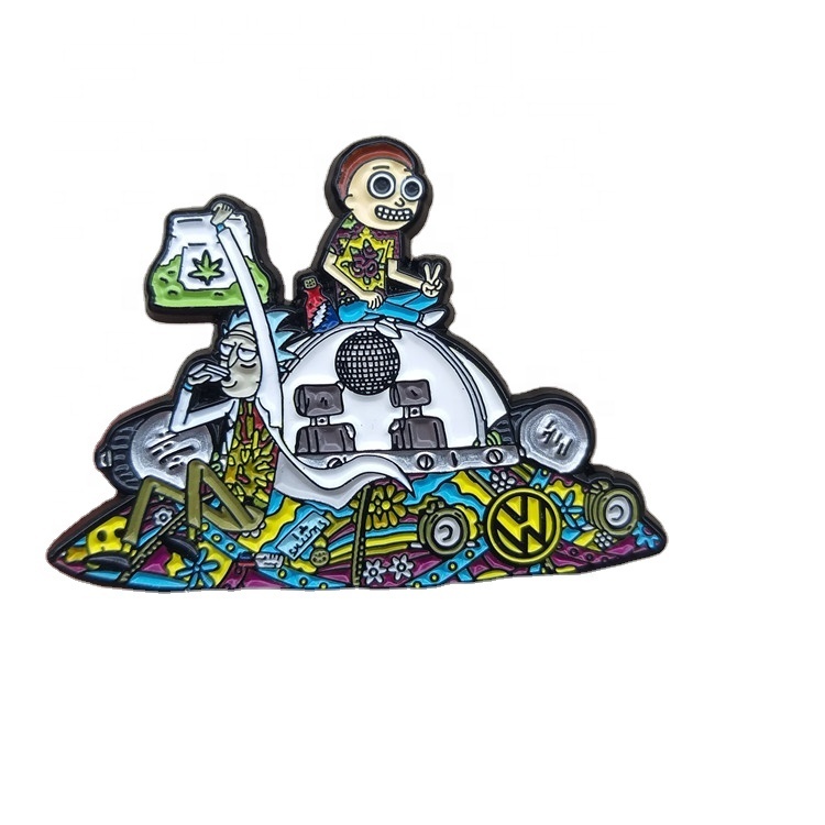 Manufacturer No Minimum Wholesale Cute Flower Anime Metal Logo Lapel Pin Badge Custom Offset Printed Epoxy Pin