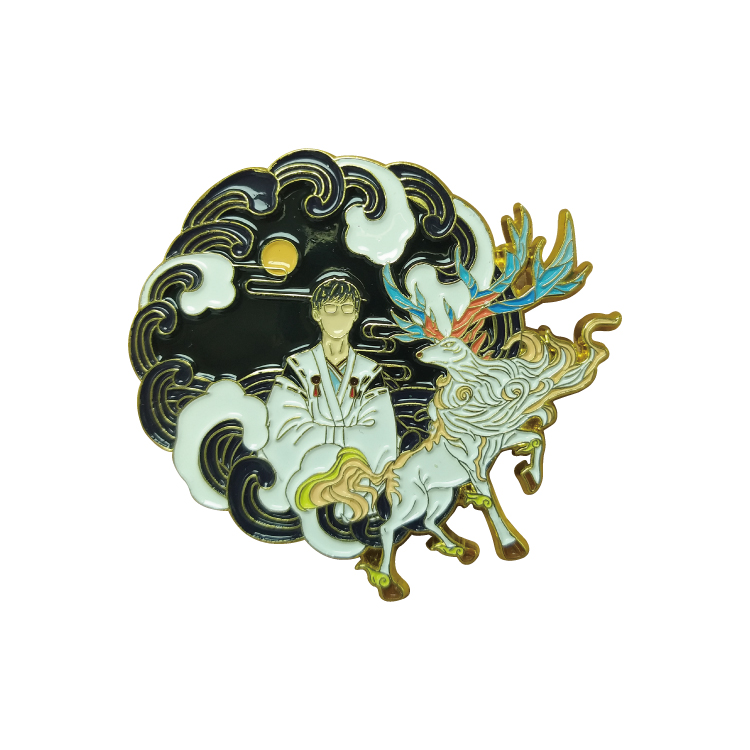 Manufacturer China Enamel Pin Custom Logo Design Metal Badges Soft Enamel Lapel Pins