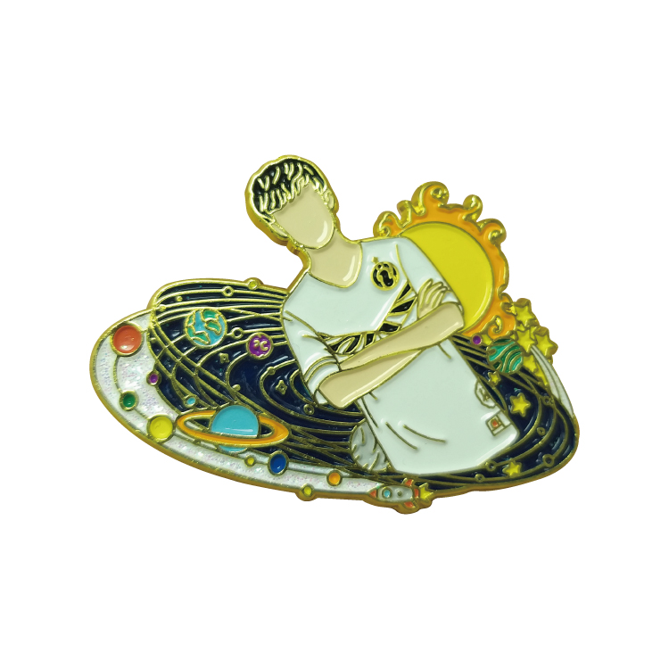 Manufacturer China Enamel Pin Custom Logo Design Metal Badges Soft Enamel Lapel Pins