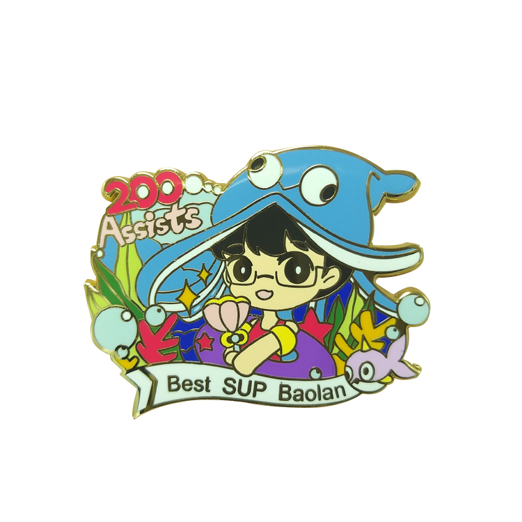 Customized Manufacturer Metal Crafts Made Badge Custom Cute Hard Enamel Lapel Pin