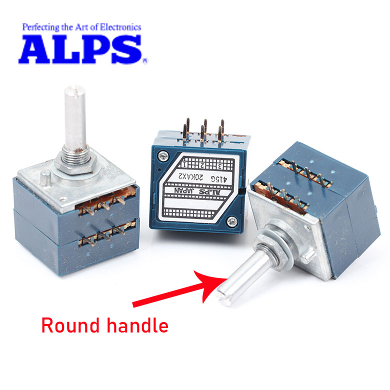 1pcs original Japan ALPS RK27 volume potentiometer 10KA  20K 50KA 100KA 250KA 500KA
