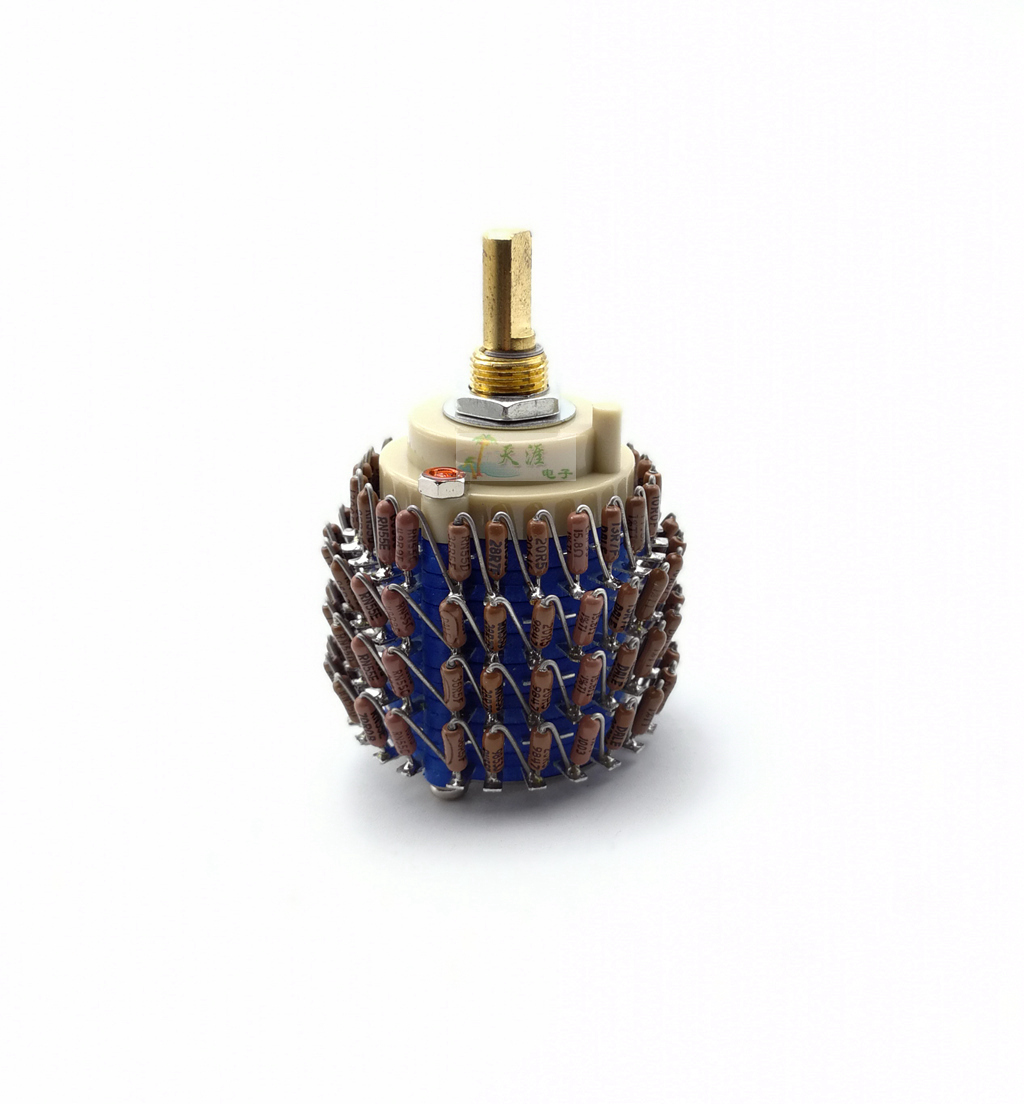 24 Steps 4 channels balance Volume potentiometer with Vishay Dale Resistors 4X 10K , 4X 50K