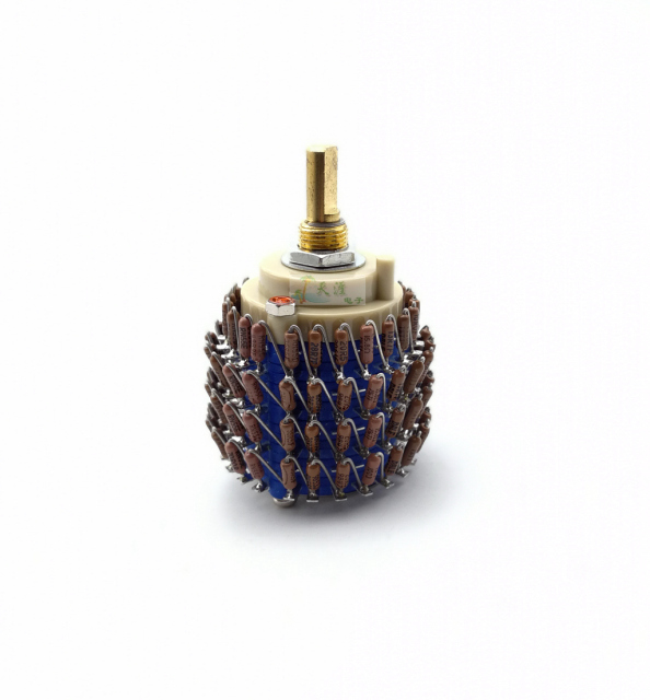 24 Steps 4 channels balance Volume potentiometer with Vishay Dale Resistors 4X 10K , 4X 50K