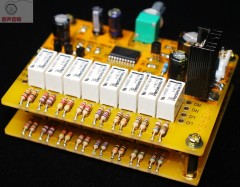 Assembeld Resistor volume control 256 steps with highly reliable relays（ 2 channel  4 channel 6 channel for choose)