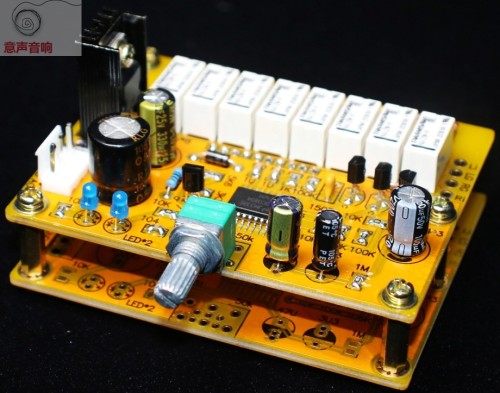 Assembeld Resistor volume control 256 steps with highly reliable relays（ 2 channel&nbsp;&nbsp;4 channel 6 channel for choose)