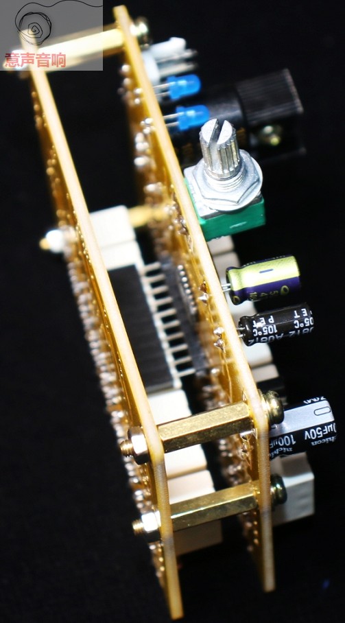 Assembeld Resistor volume control 256 steps with highly reliable relays（ 2 channel  4 channel 6 channel for choose)