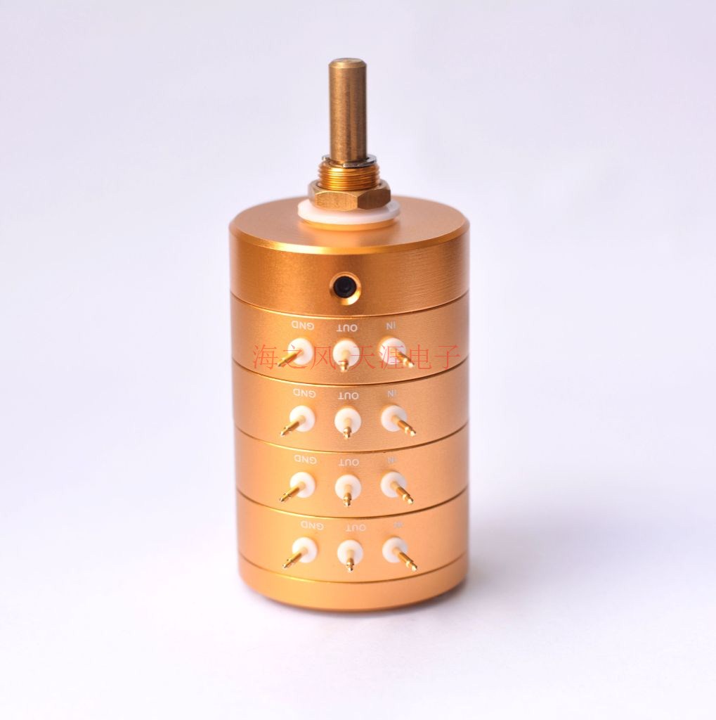 24 Steps Balanced 4 channel potentiometer Vishay Dale blue Resistors 10K 50K