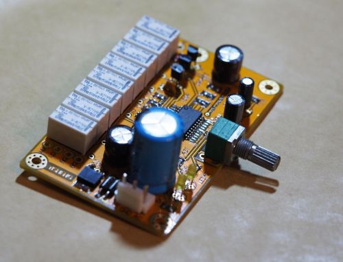 Assembeld Resistor volume control 256 steps with highly reliable relays（ 2 channel&nbsp;&nbsp;4 channel 6 channel for choose)