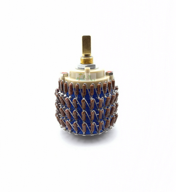 24 Steps 4 channels balance Volume potentiometer with Vishay Dale Resistors 4X 10K , 4X 50K