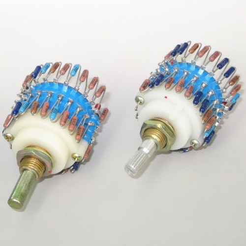 23 steps stepping Stereo Volume potentiometer for preamp/power amplifier DIY&nbsp;&nbsp;10K 50K 100K 250K 500K for choose