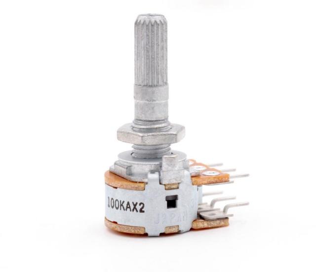 Original Japan ALPS RK16 stereo potentiometer  2X 50KA  2X 100KA