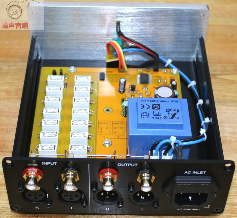 Finished Relay Volume Controller / Balanced Potentiometer / Balanced Preamplifier