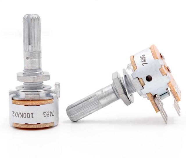 Original Japan ALPS RK16 stereo potentiometer  2X 50KA  2X 100KA