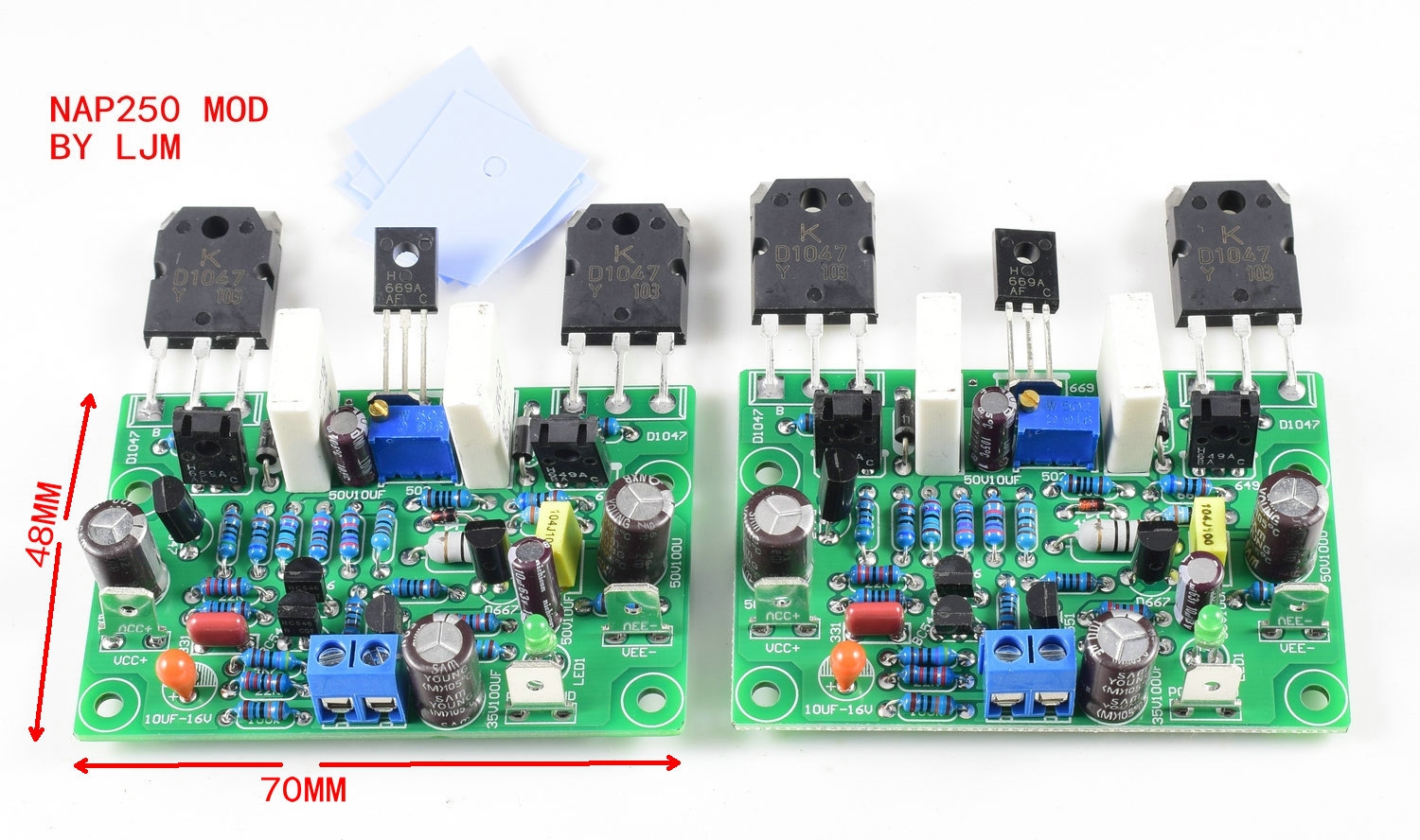 One pair DIY NAIM NAP250 MOD Amplifier Power amplifier board /DIY kit