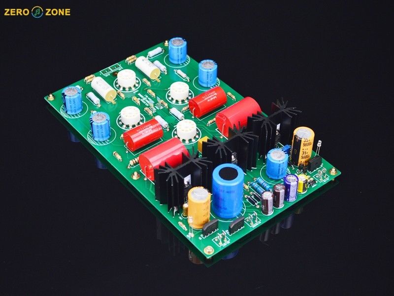 PRT-08A 12AU7+12AX7*2 + 6N11 Tube Stereo Preamplifier PCB / Kit / Board Base On CAT SL1