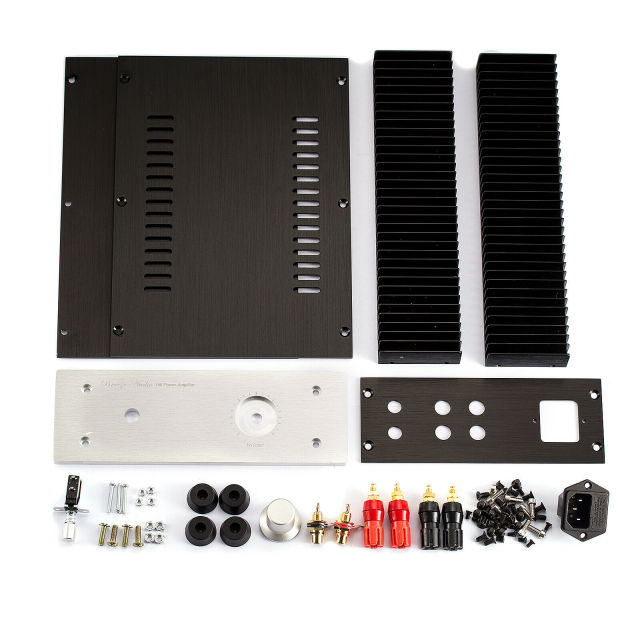 2107 Aluminum Chassis for HiFi Power Amplifier Enclosure DIY Box Audio Amp Metal Case