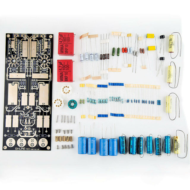 HiFi RIAA Phono Preamplifier Tube Stereo Preamp Board DIY Kit for MM Turntables base on Shure M65 circuit