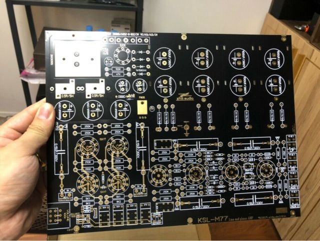 Hifi Tube Stereo Pre-Amplifier kit Phono Preamp DIY Kit Turntable Amp base on  KONDO(AUDIONOTE) M77