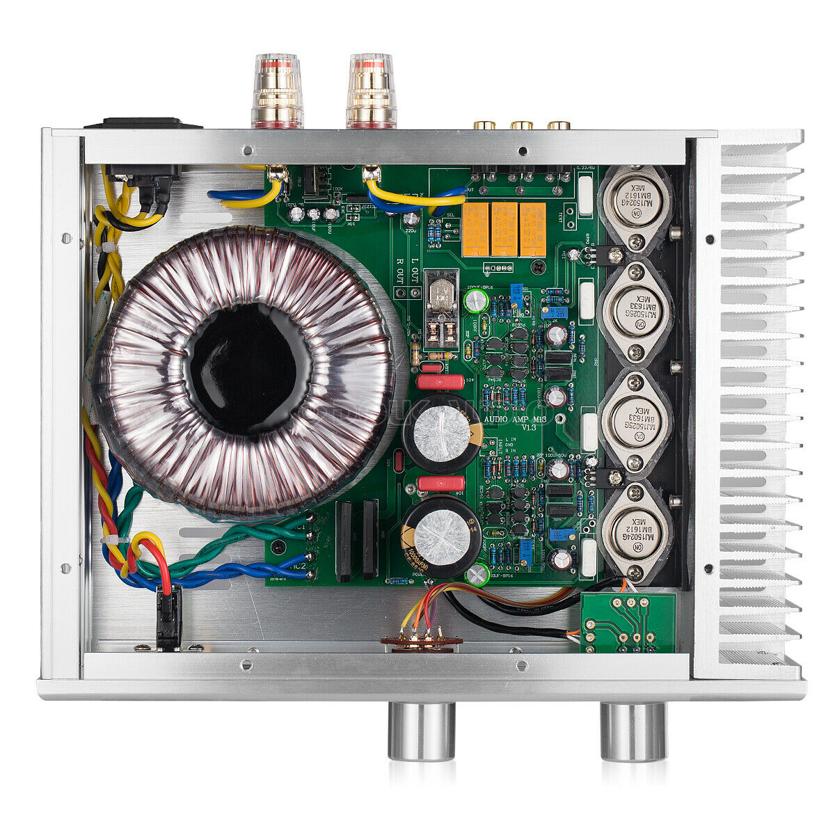 HiFi Stereo Class A Power Amplifier 2.0 Channel Home Audio Amp 120W ×2