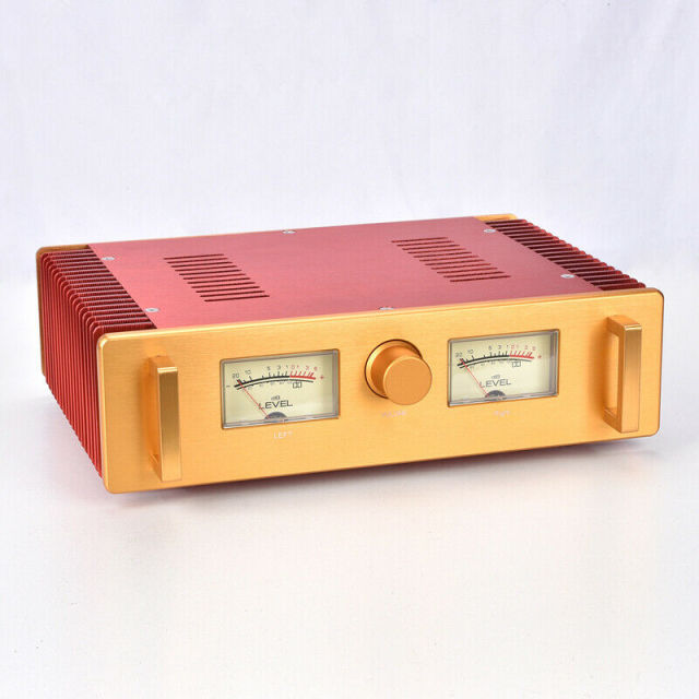 Finished Hood 1969 Pure Class A Power amplifier 15W+15W Hifi VU header AMP