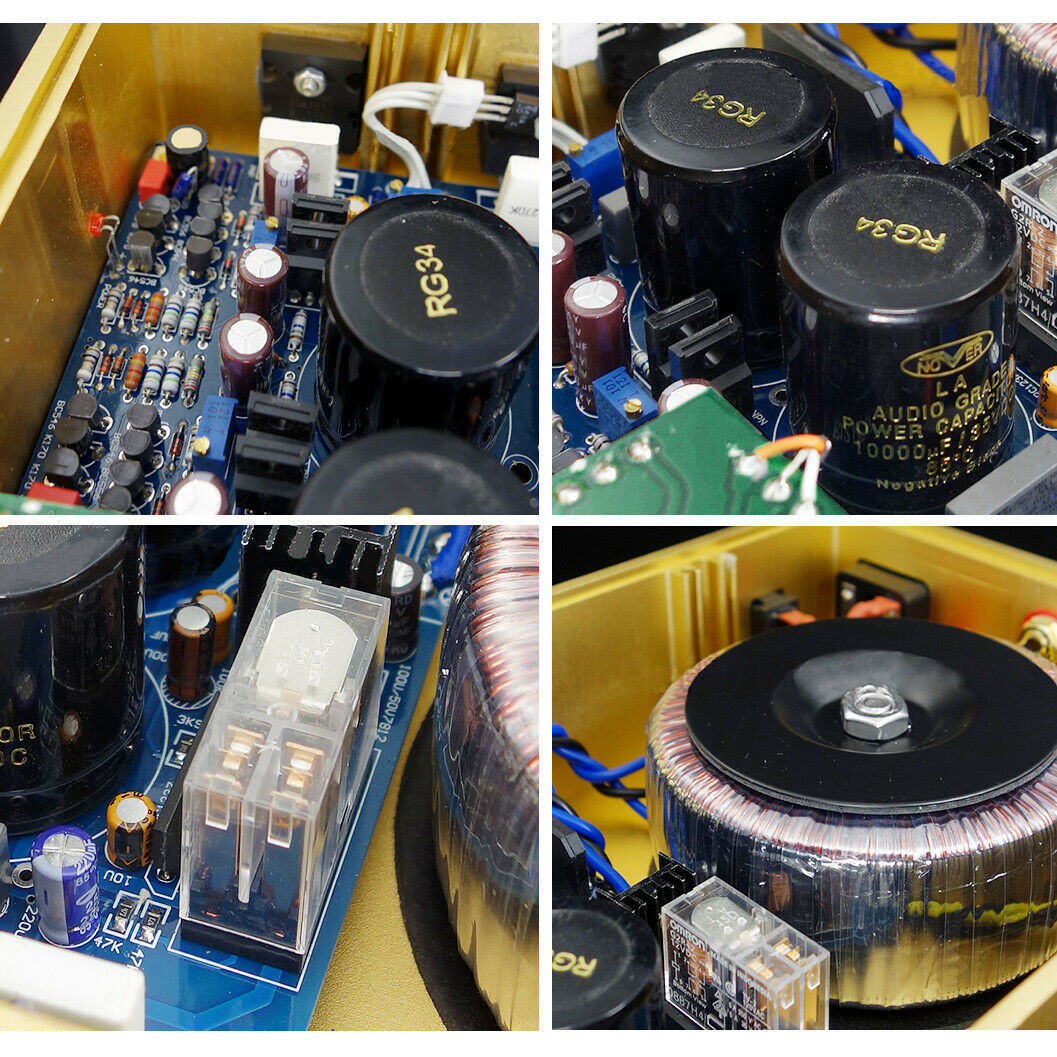 HiFi HDAM Stereo Power Amplifier Home Desktop 2.0 Channel Audio Amp 50W+50W